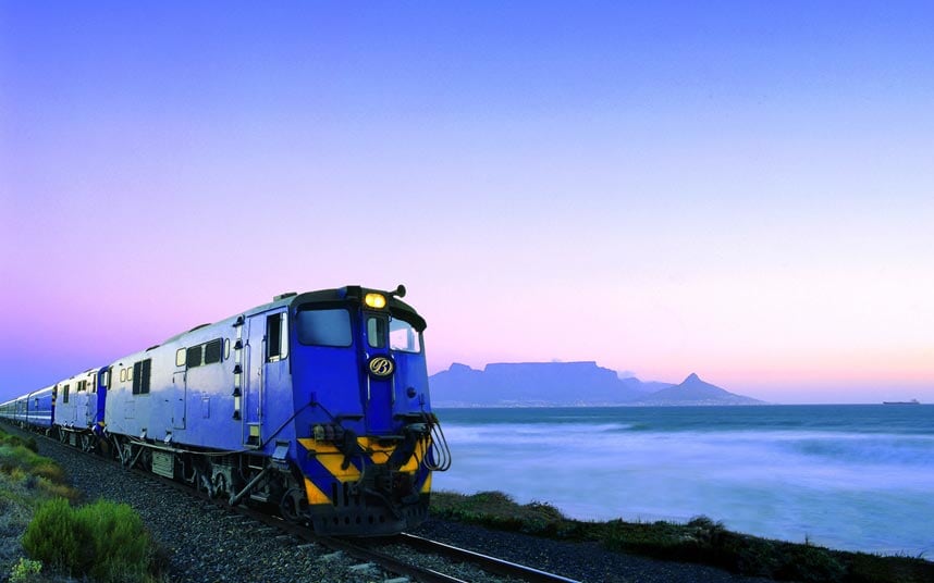 Luxury train travel through South Africa