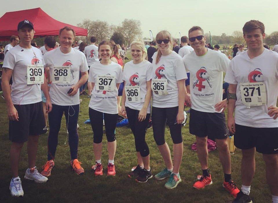 The Fine & Country Head Office Team's 10k run in support of Housing for Women