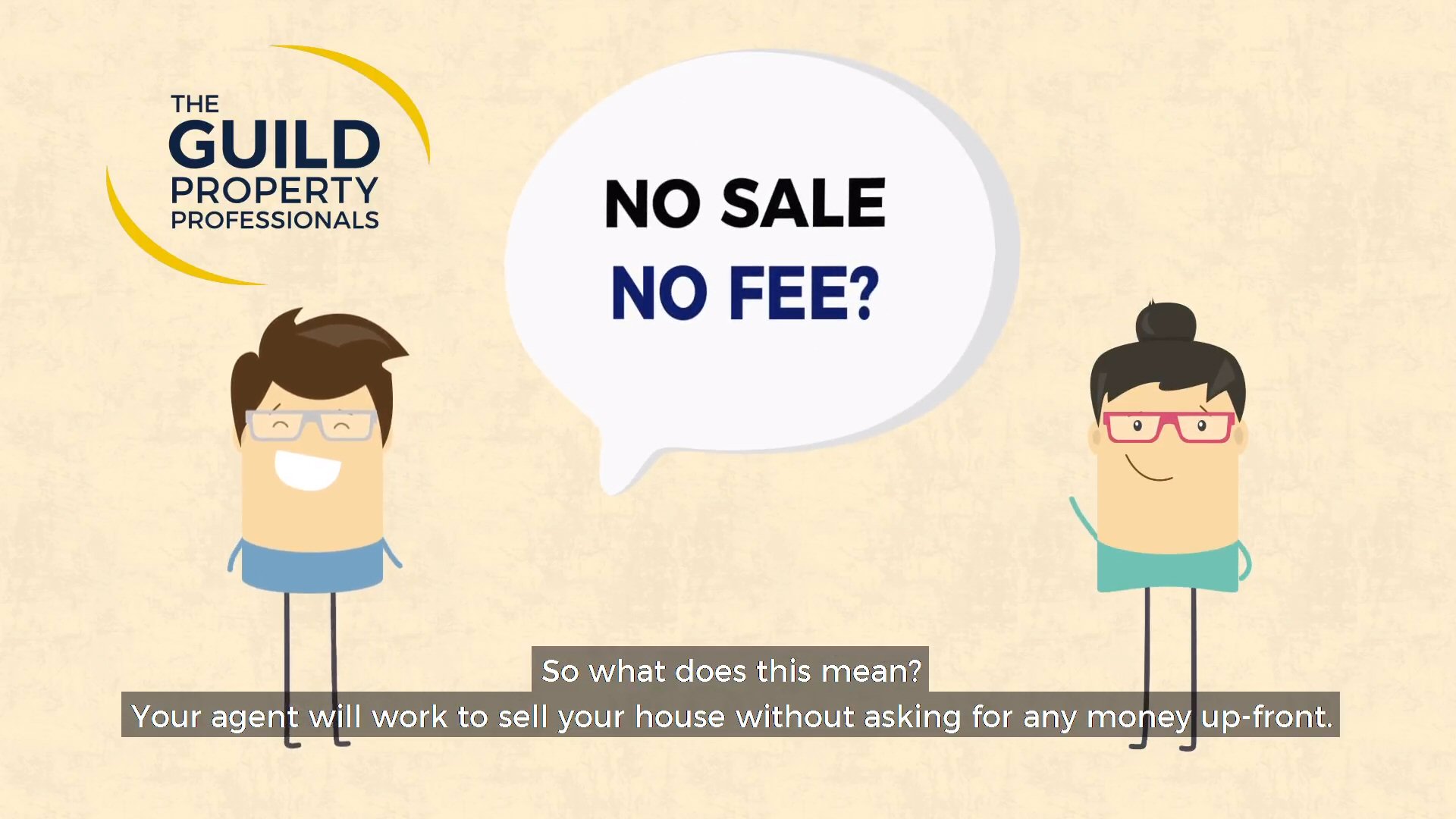 What is the 'no sale, no fee' estate agent model? 